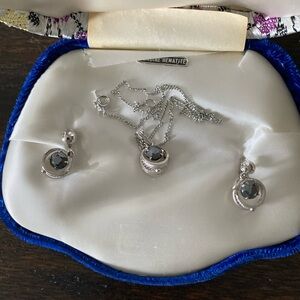 Fashioned by Danelli. Post earrings and necklace